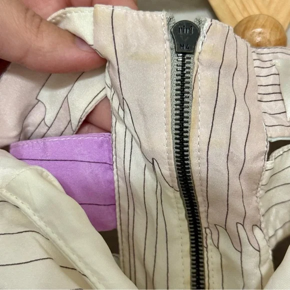 Zimmermann Colorful Pastel Strapless High Low Blue Purple Abstract Silk Dress 8 - Picture 6 of 9